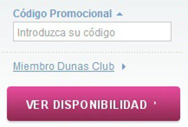 Código promocional Dunas Hoteles